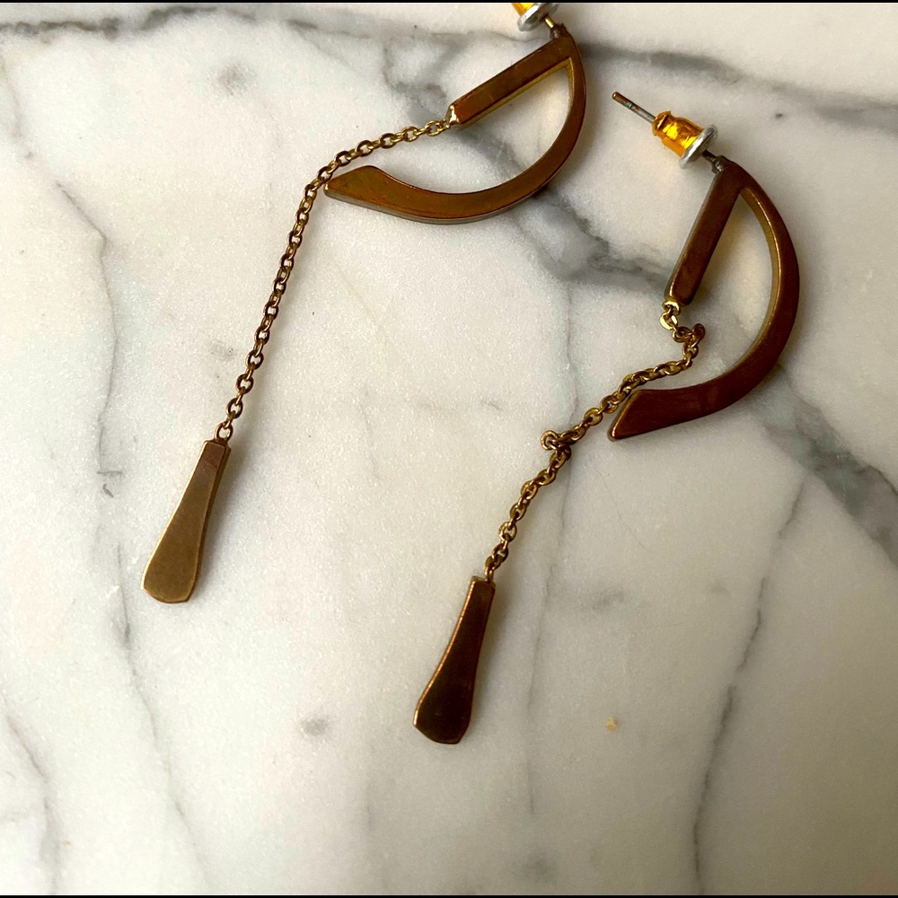 Gold earrings